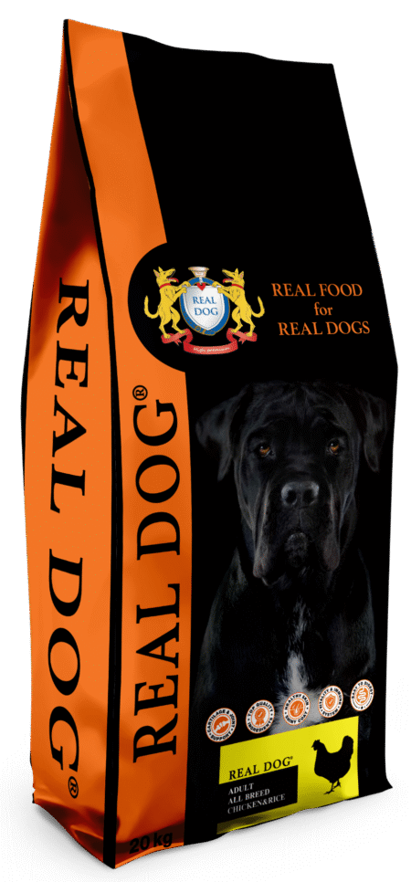 Real Dog Adult All Breeds su vištiena ir ryžiais 20kg