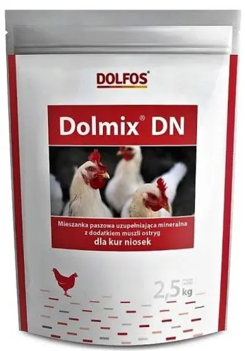 Dolfos Dolmix DN, mineraliniai papildai vištoms dedeklėms, 2,5kg