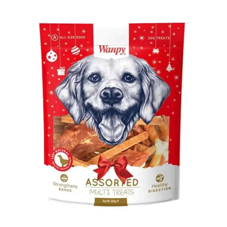 Skanėstai šunims Wanpy Assorted Multi Treats xmas, 300g